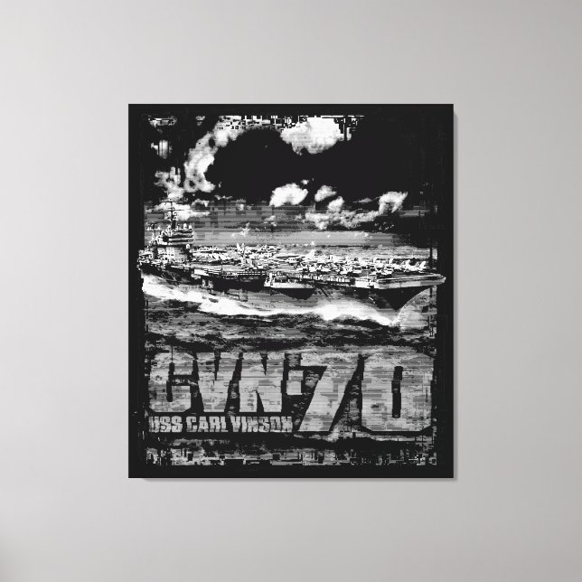 Aircraft carrier Carl Vinson Canvas Print (Front)