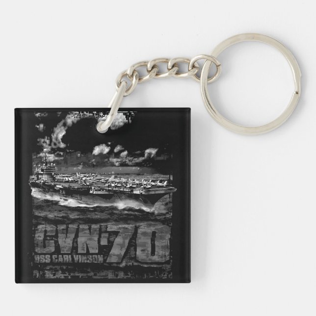 Aircraft carrier Carl Vinson Keychain (Back)