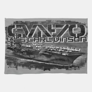 Aircraft carrier Carl Vinson Kitchen Towels