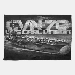 Aircraft carrier Carl Vinson Kitchen Towels
