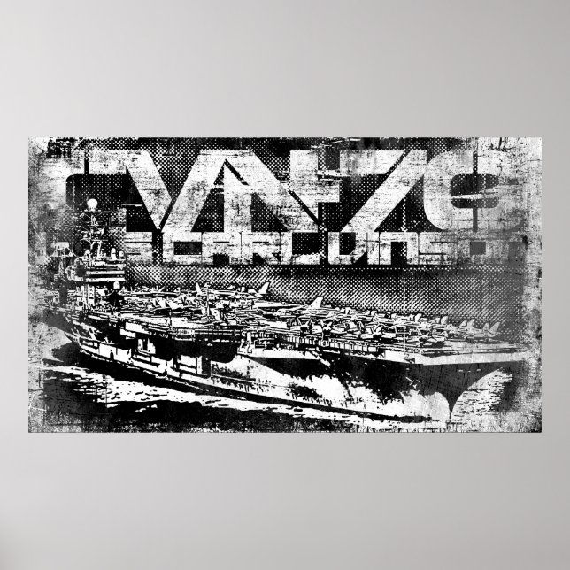 Aircraft carrier Carl Vinson Poster (Front)