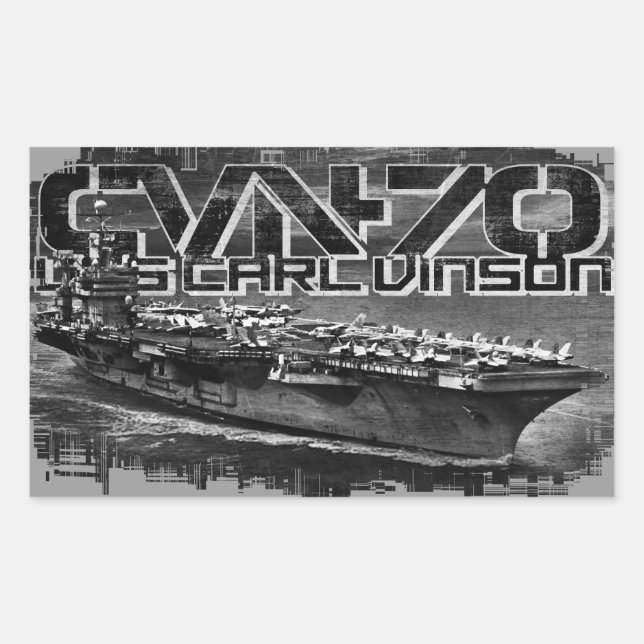 Aircraft carrier Carl Vinson Sticker (Front)