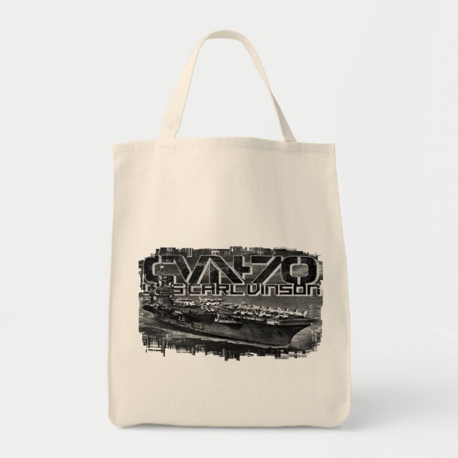 Aircraft carrier Carl Vinson Tote Bag (Front)