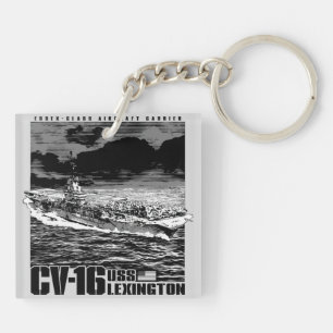 Aircraft carrier CV-16 Keychain