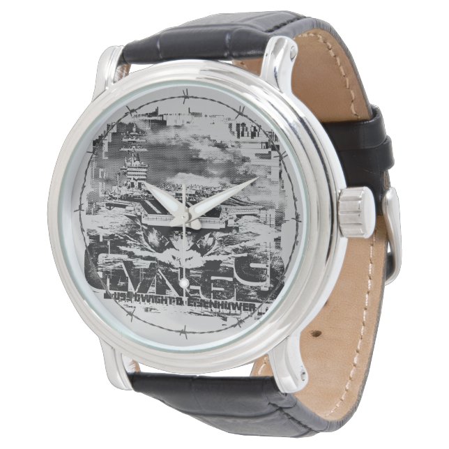 Aircraft carrier Dwight D. Eisenhower eWatch Watch (Angled)