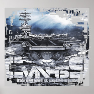 Aircraft carrier Dwight D. Eisenhower Poster