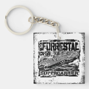 Aircraft carrier Forrestal Acrylic Keychain