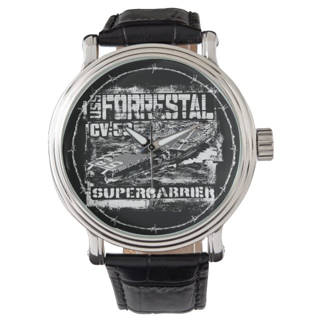 Aircraft carrier Forrestal Wristwatch eWatch Watch (Front)