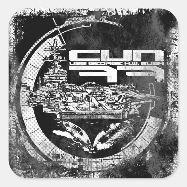 Aircraft carrier George H.W. Bush Sticker (Front)