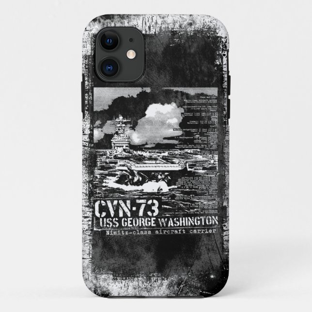 Aircraft carrier George Washington Case-Mate iPhone Case (Back)