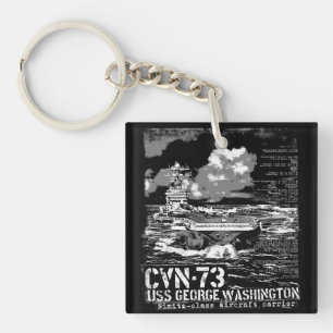 Aircraft carrier George Washington Keychain