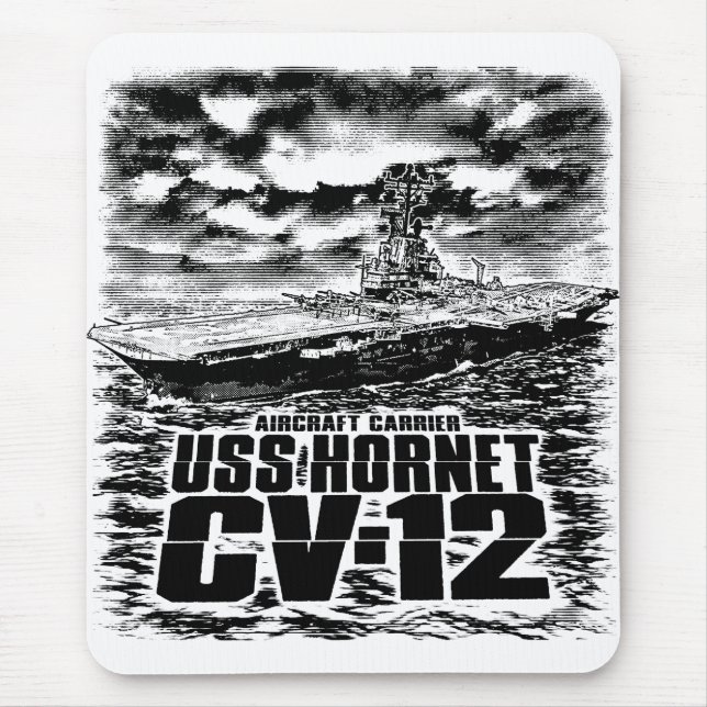 Aircraft carrier Hornet Mouse Pad (Front)