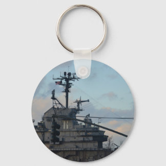 Aircraft Carrier In New York Keychain