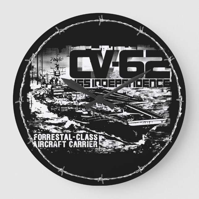 Aircraft carrier Independence Aif wallclock (Front)