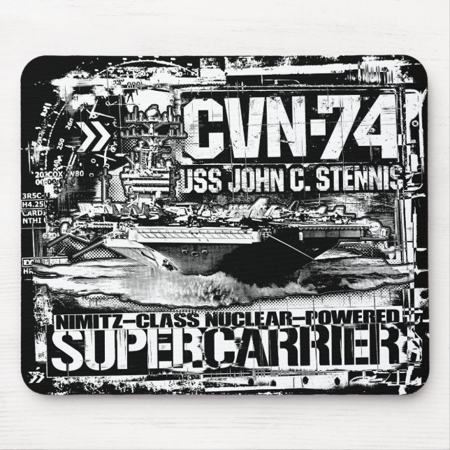 Aircraft carrier John C. Stennis Mousepad (Front)