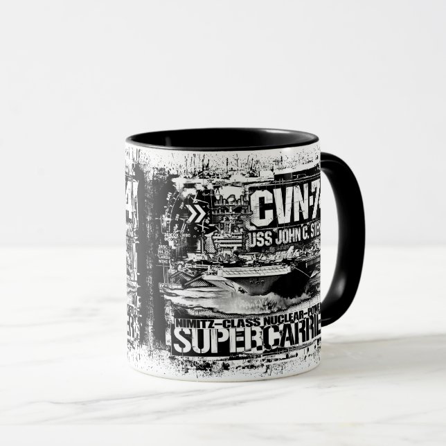 Aircraft carrier John C. Stennis Mug (Front Right)