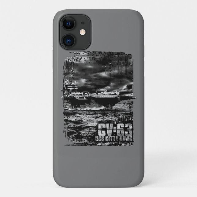 Aircraft carrier Kitty Hawk Case-Mate iPhone Case (Back)