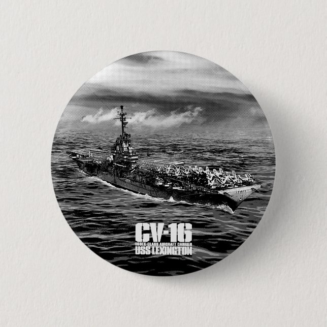 Aircraft carrier Lexington Button (Front)