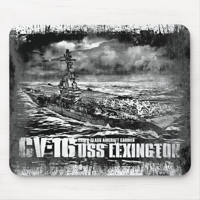Aircraft carrier Lexington Mousepad (Front)
