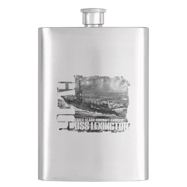 Aircraft carrier Lexington Pioc flask (Front)