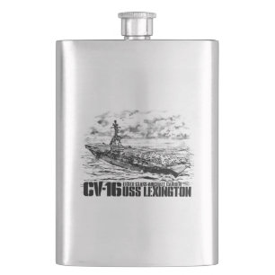 Aircraft carrier Lexington Pioc flask