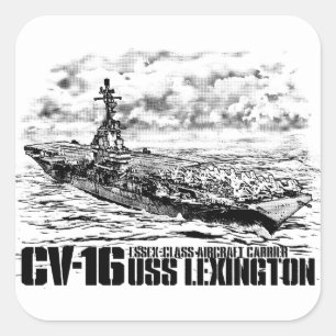 Aircraft carrier Lexington Sticker