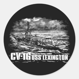 Aircraft carrier Lexington Sticker