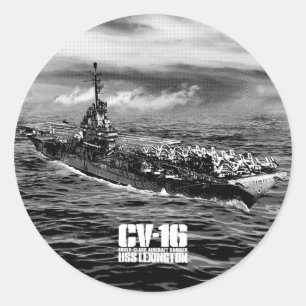 Aircraft carrier Lexington Sticker