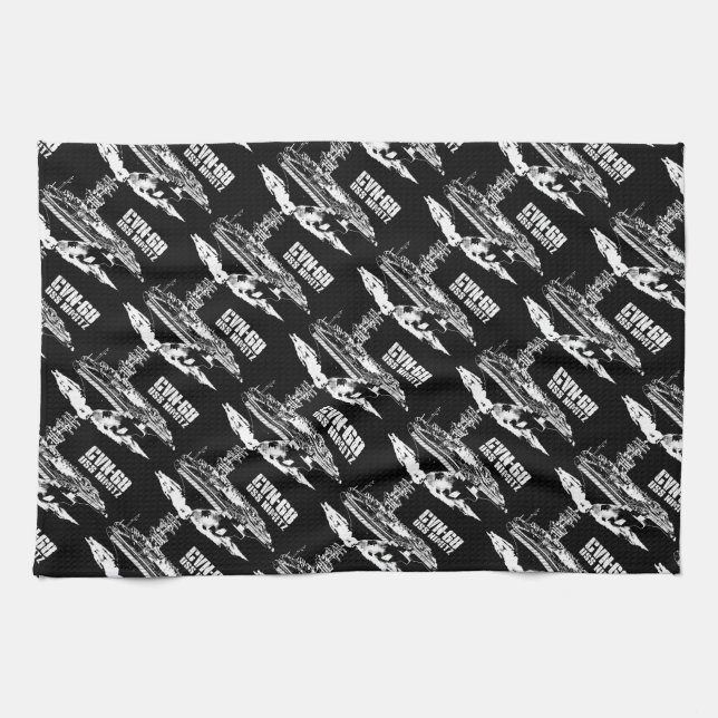 Aircraft carrier Nimitz Dawsonsf kitchentowel Kitchen Towel (Horizontal)