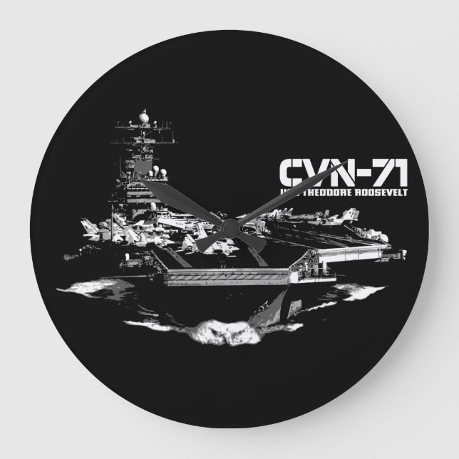Aircraft carrier Theodore Roosevelt Aif wallclock (Front)