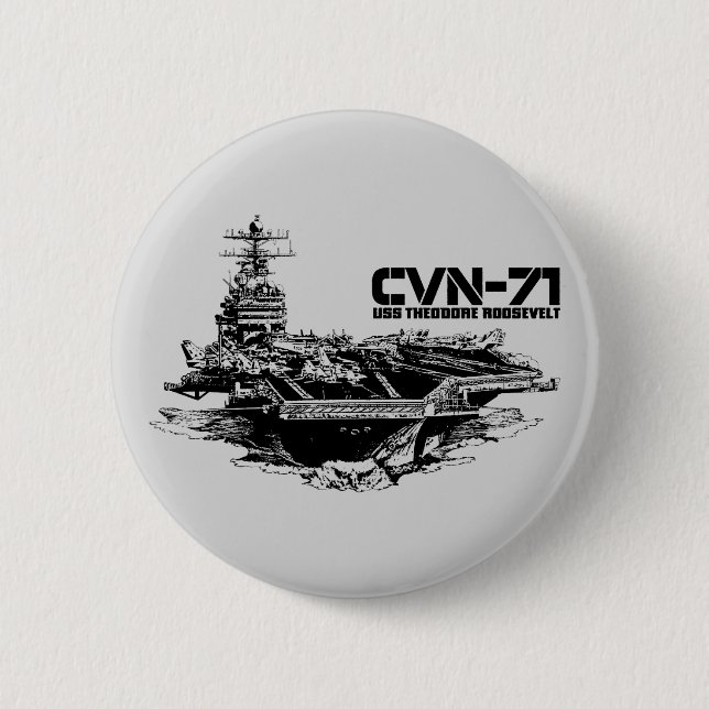 Aircraft carrier Theodore Roosevelt Button (Front)