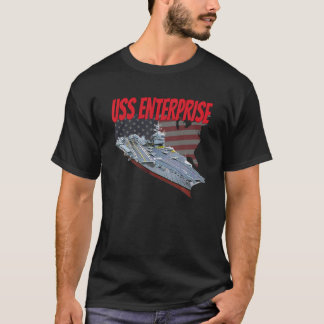 Aircraft Carrier USS Enterprise Veteran Day Grandp T-Shirt