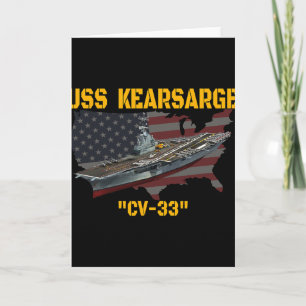 Aircraft Carrier Uss Kearsarge Cv-33 Veteran Day F Card