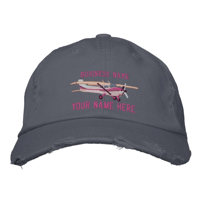 Aircraft Classic Cessna Custom Personalize This Embroidered Hat (Front)