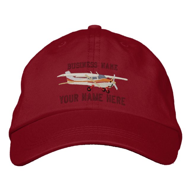 Aircraft Classic Cessna Custom Personalize This Embroidered Hat (Front)