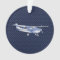 Aircraft Classic Chrome Cessna Blue Carbon Fibre