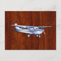 Aircraft Classic Chrome Cessna Flying Mahogany