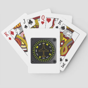Aircraft Compass Playing Cards