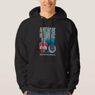 Aircraft Engineering Quote For An Airplane Mechani Hoodie