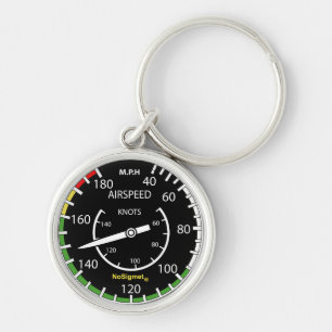 Aircraft instrument keyholder: "Anemometer" Keychain