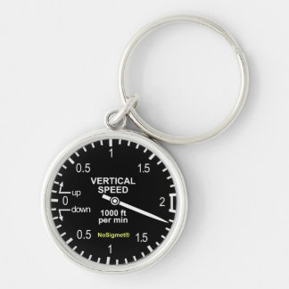 Aircraft instrument keyholder: "Variometer" Keychain