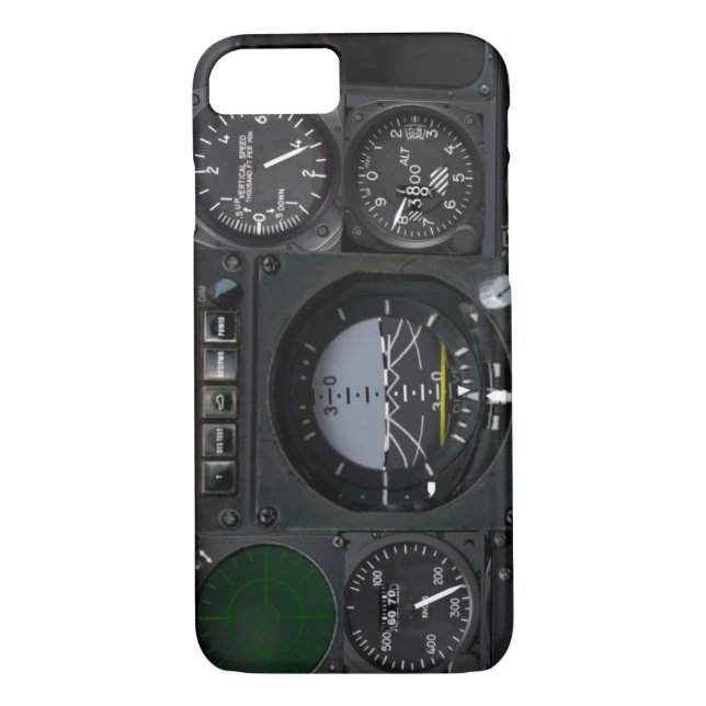 Aircraft Instrument Panel Case-Mate iPhone Case (Back)