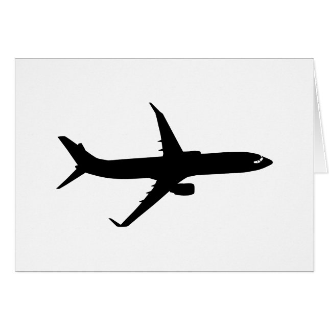 Aircraft Jetliner Black Flight Customize Colour (Front Horizontal)