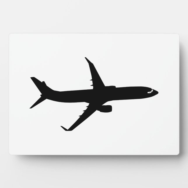 Aircraft Jetliner Black Flight Customize Colour Plaque (Front)