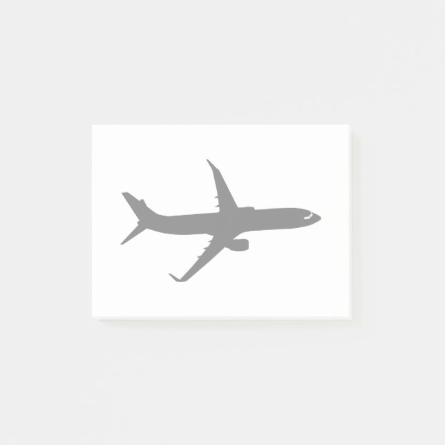 Aircraft Jetliner Black Flight Customize Colour Post-it Notes (Front)