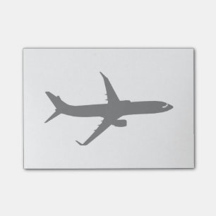 Aircraft Jetliner Black Flight Customize Colour Post-it Notes