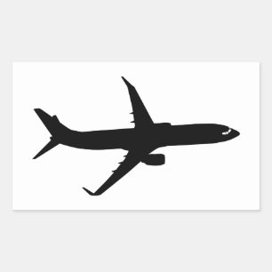 Aircraft Jetliner Black Flight Customize Colour Sticker