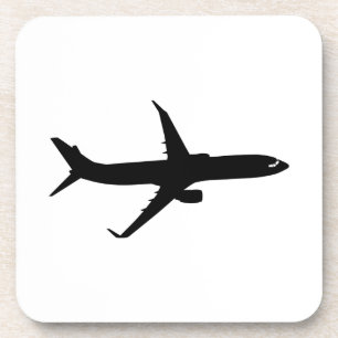 Aircraft Jetliner Shadow Flight Customize Colour Coaster