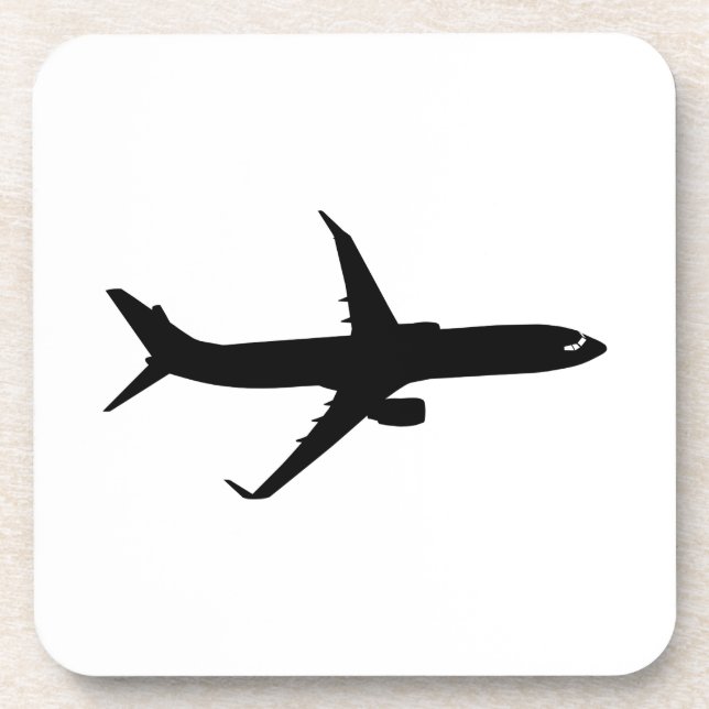 Aircraft Jetliner Shadow Flight Customize Colour Coaster (Front)