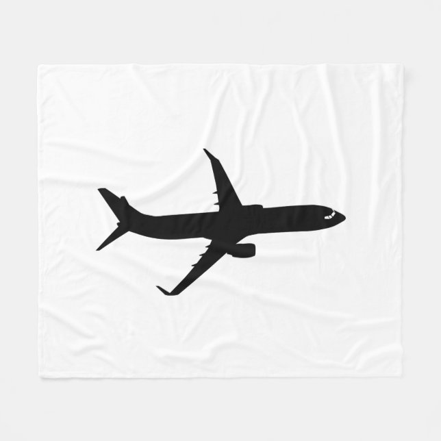 Aircraft Jetliner Shadow Flight Customize Colour Fleece Blanket (Front (Horizontal))